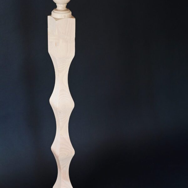 ZFR-125, BALUSTRU CAPĂT FAG, NATUR, 1000mm X 70mm X 70mm