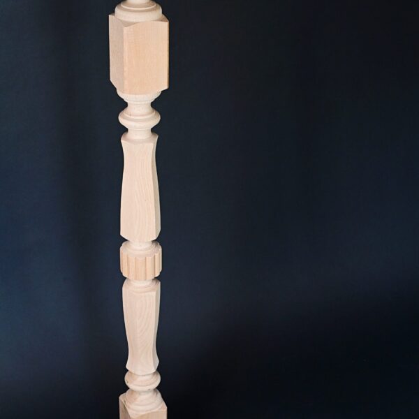 ZFR-119, BALUSTRU CAPĂT FAG, NATUR, 1000mm X 70mm X 70mm