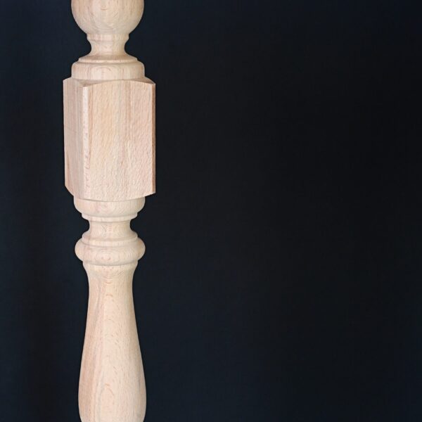 ZFR 129, BALUSTRU CAPĂT FAG, NATUR, 1000mm X 70mm X 70mm