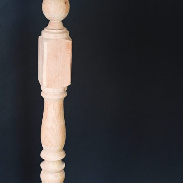 ZFR-127, BALUSTRU CAPĂT FAG, NATUR, 1000mm X 70mm X 70mm