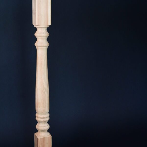 ZFR-138, BALUSTRU CAPĂT PIN, NATUR, 1000mm X 70mm X 70mm