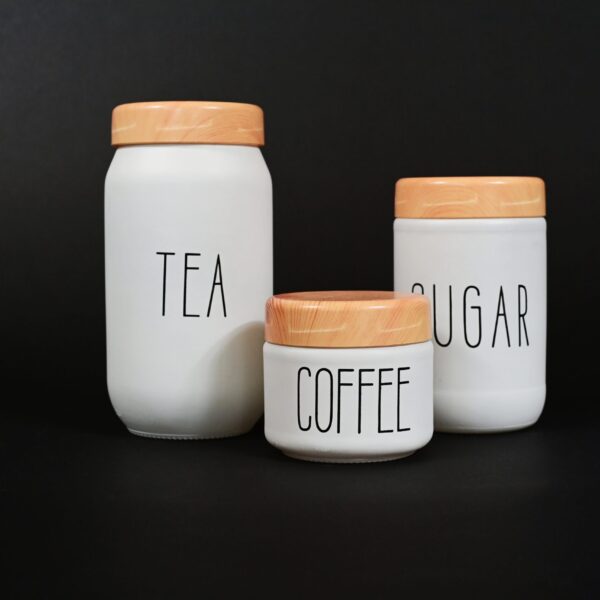 ZFR-1492 SET CAFEA/ CEAI/ ZAHĂR DIN STICLĂ