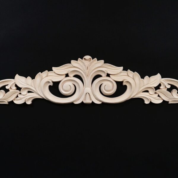 DECORAȚIUNE DIN LEMN-MOTIV FLORAL 80 cm L x 15,8 cm h