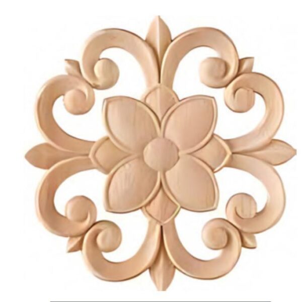DECORAȚIUNE DIN LEMN -FLOARE DE CRIN- ZFR GO 20 CM